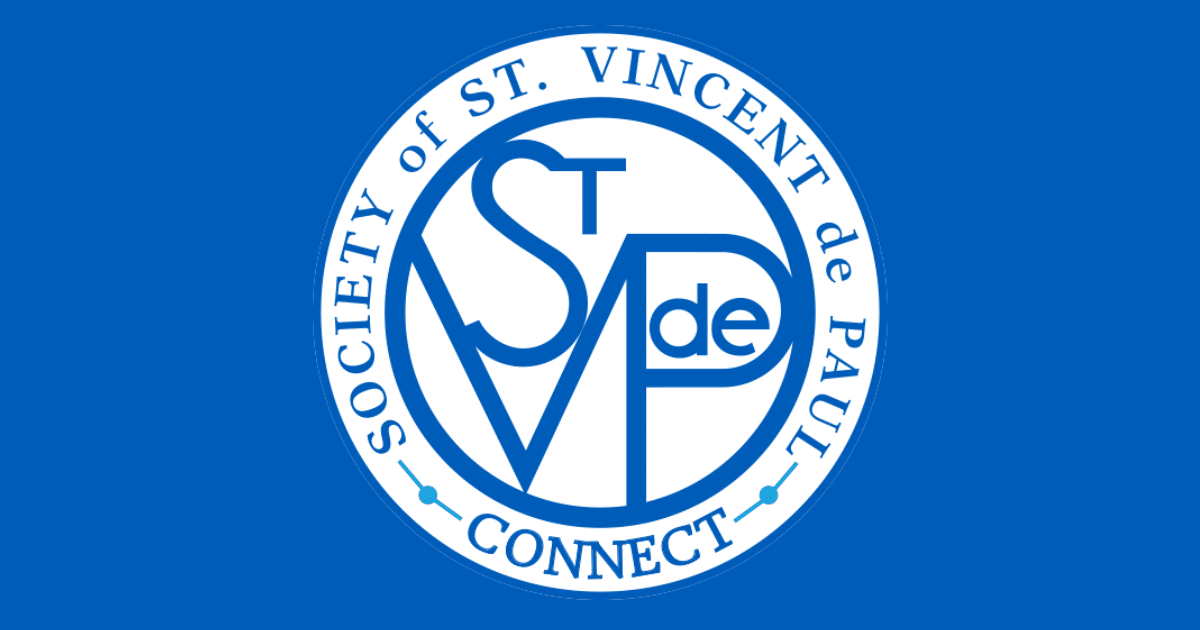 SVdP Connect logo for API driven website with media serving.
