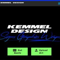 Portfolio: Kemmel Design LLC website.