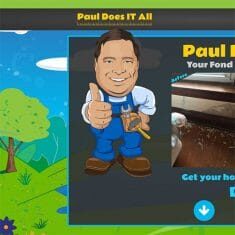 Portfolio: Paul Does It All handyman services, Fond du Lac, Wisconsin website.